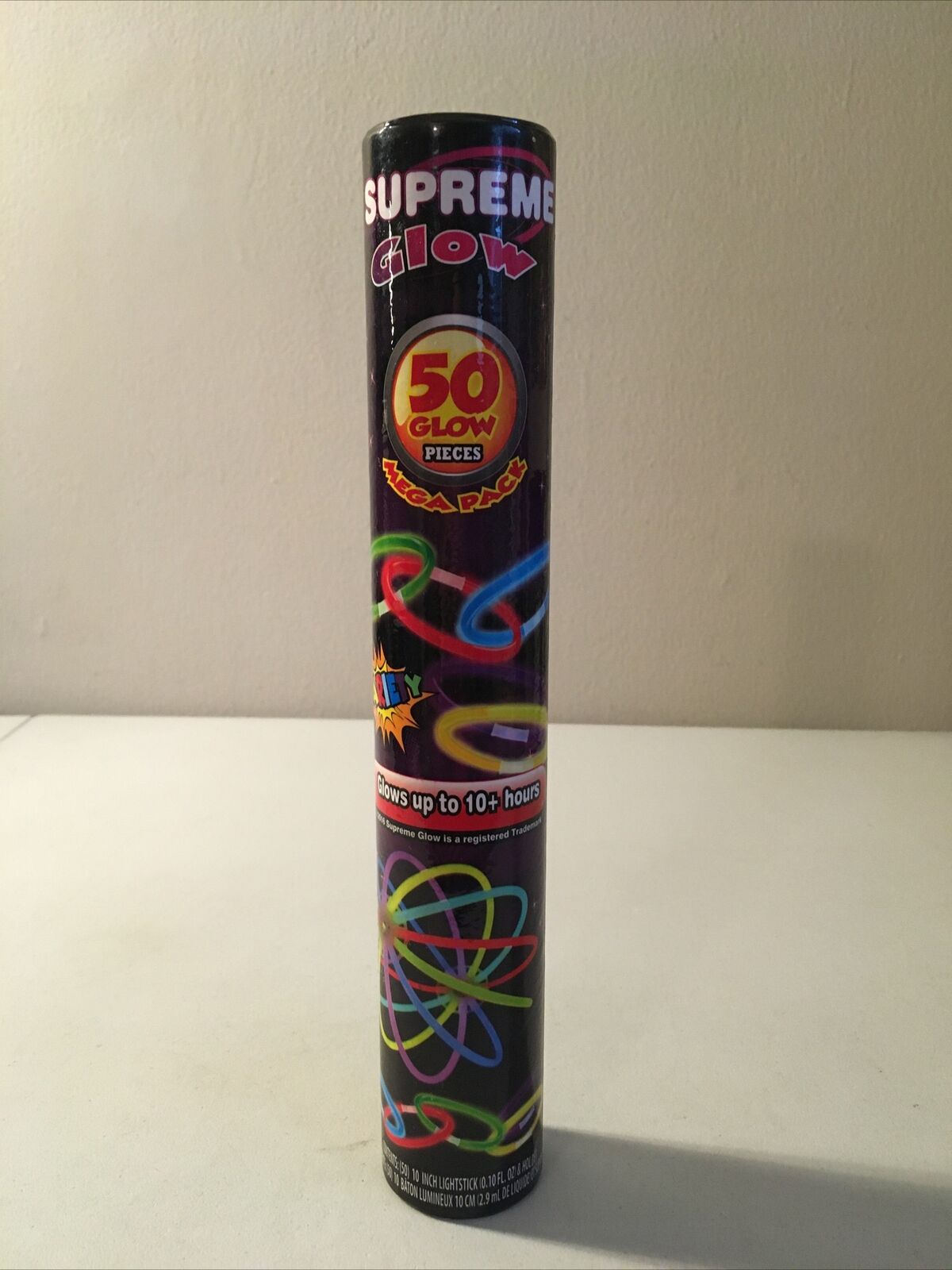 Supreme Glow Mega Pack - 50 Glow 10" Lightsticks Pieces - Brand New Tube