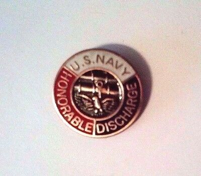 United States Navy Honorable Discharge Hat Pin
