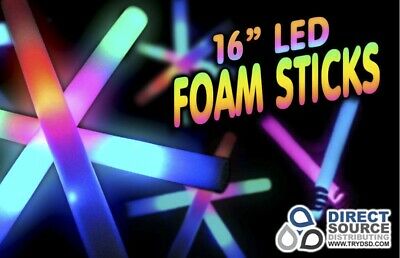 Led Foam Sticks Light Up Edc Rave Baton Party Wand 4th Of July - 500pack