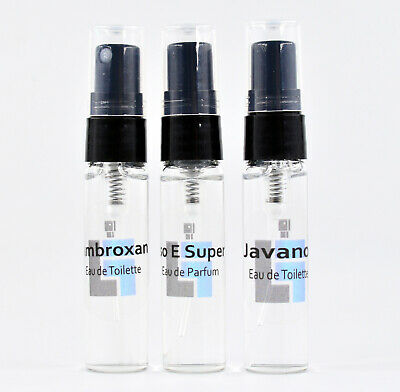 (sample Pack) - 5ml - Iso E Super - Javanol - Ambroxan