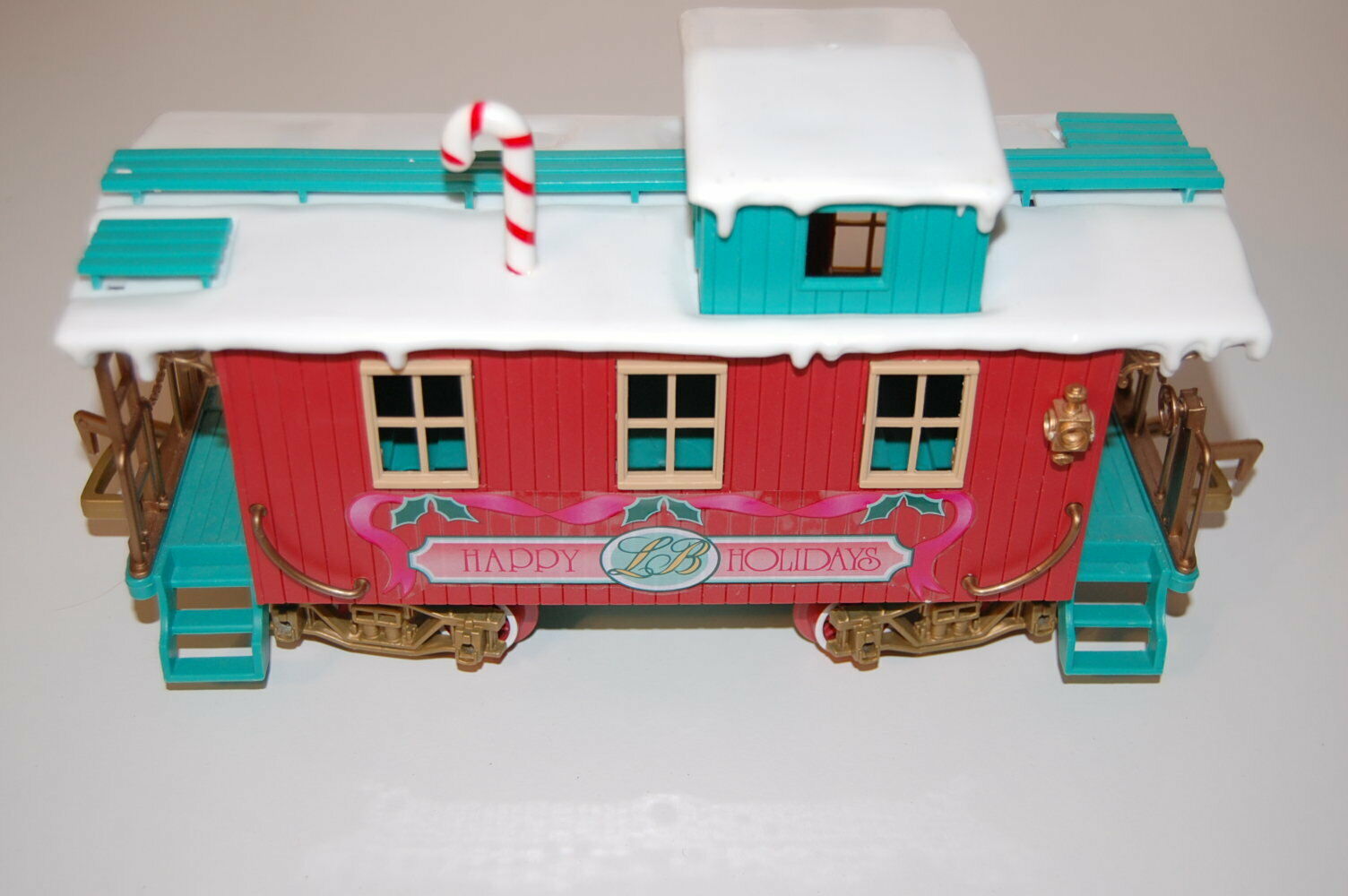 1986 New Bright G Scale Northern Woodland Logger Bears Holiday Caboose Nice