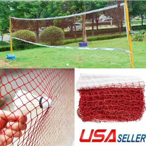 Badminton Tennis Volleyball Net For Beach Garden Indoor Outdoor Games Red