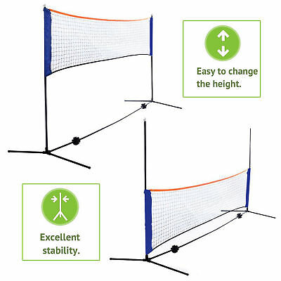 10 Feet Portable Badminton Volleyball Tennis Net Set With Stand/frame Carry Bag