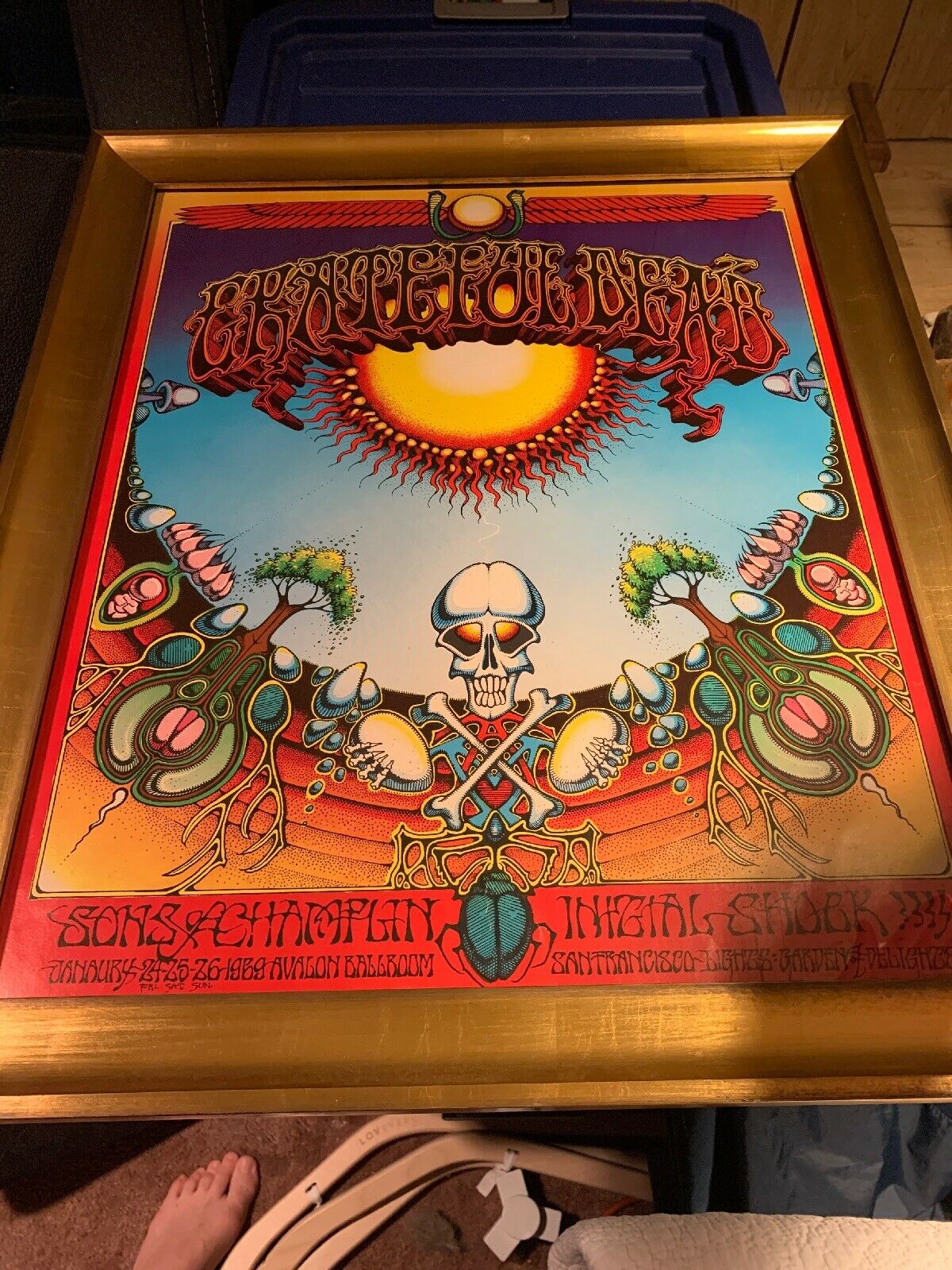 Aoxomoxoa First Printing Poster Of Grateful Dead By Rick Griffin