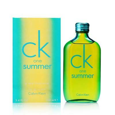 Ck One Summer By Calvin Klein For Unisex 3.4 Oz Edt Spray 2014 Limited Edition