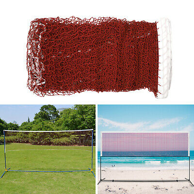 Badminton Tennis Volleyball Net Mesh For Beach Garden Indoor Outdoor Games Red
