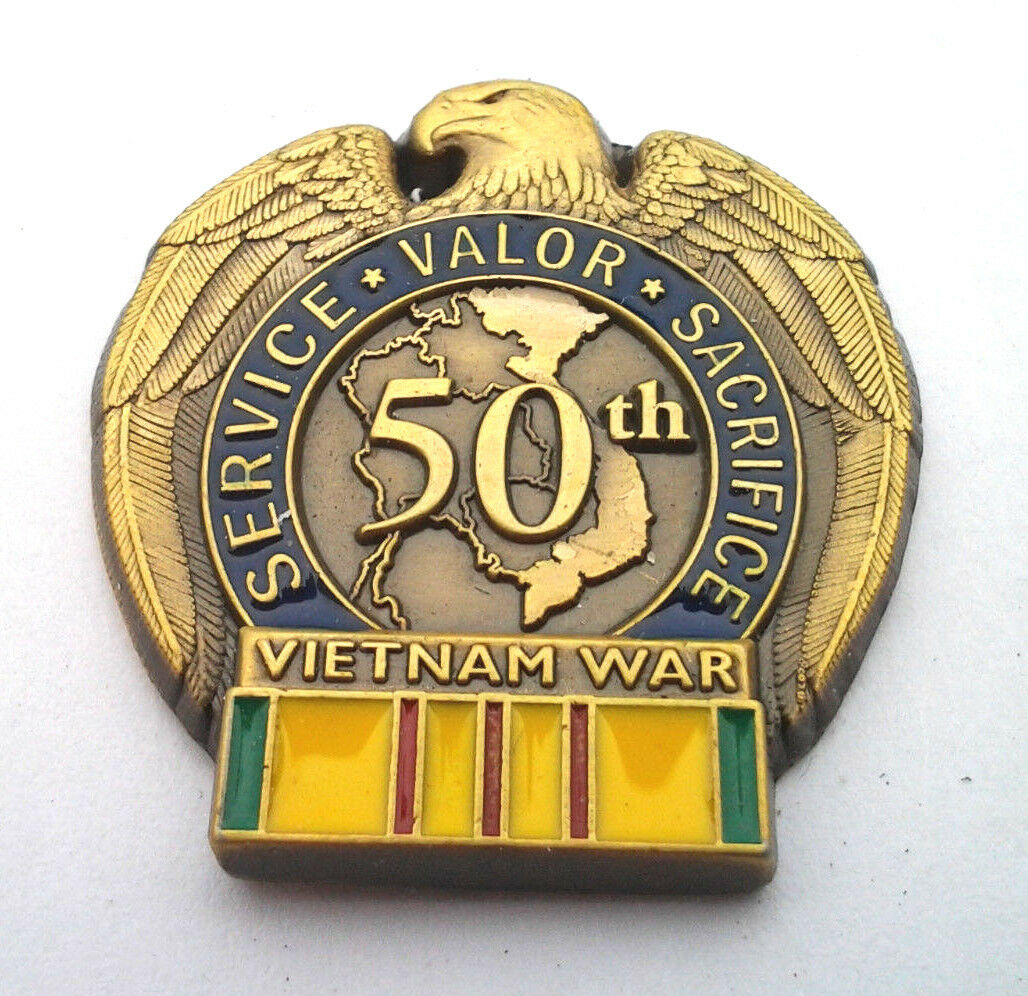 50th Anniversary Vietnam War Military Hat Pin 13098 Ho