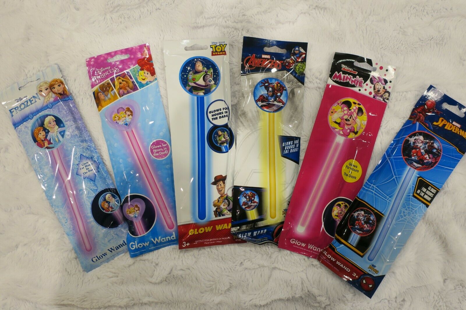 Glow Wand Disney Princess, Frozen,avengers,spiderman,toy Story,junior Minnie